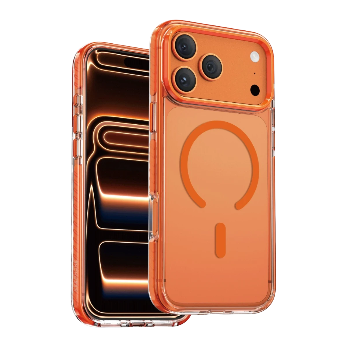 Keephone Apple iPhone 17 Pro Max Shockstar Magsafe Kapak - Turuncu