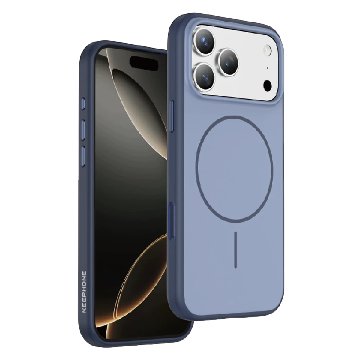 Keephone Apple iPhone 17 Pro Max Sumee Magsafe Kapak - Mavi
