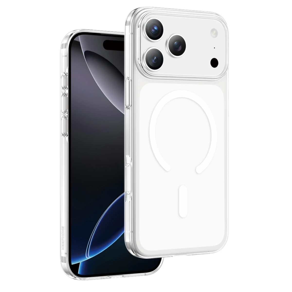 Keephone Apple iPhone 17 Pro Max X-Crystal Slim Magsafe Kılıf - Şeffaf