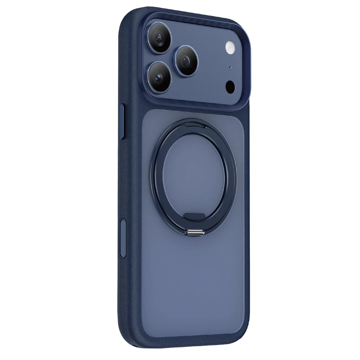Keephone Apple iPhone 17 Pro Omega Magsafe Standlı Kapak - Lacivert