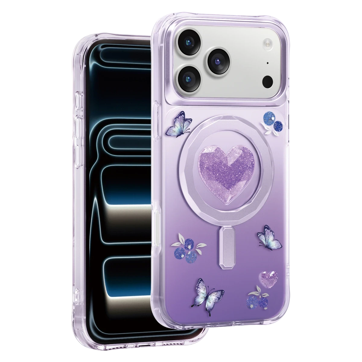 Keephone Apple iPhone 17 Pro Peachy Magsafe Kapak - Mor