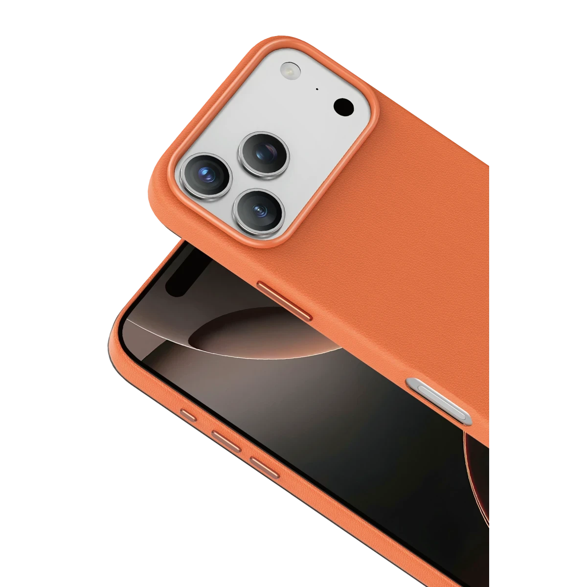 Keephone Apple iPhone 17 Pro Peekaboo Magsafe Kapak - Turuncu