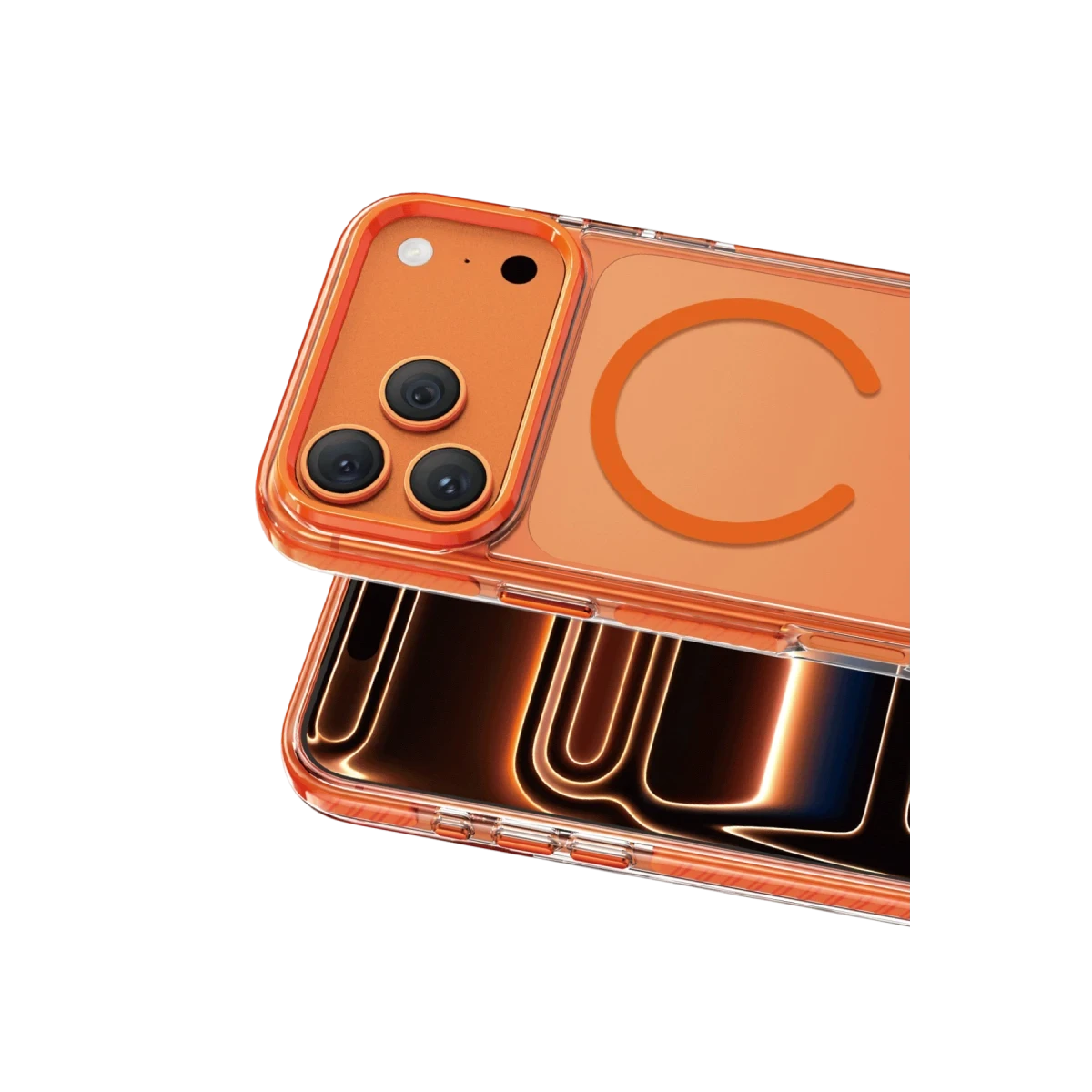Keephone Apple iPhone 17 Pro Shockstar Magsafe Kapak - Turuncu