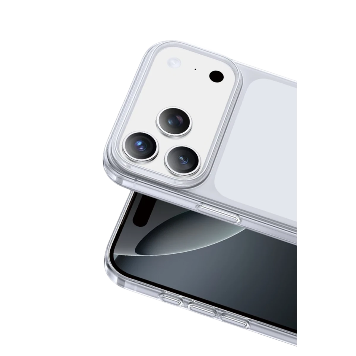 Keephone Apple iPhone 17 Pro X-Crystal Slim Kılıf - Natural Grey