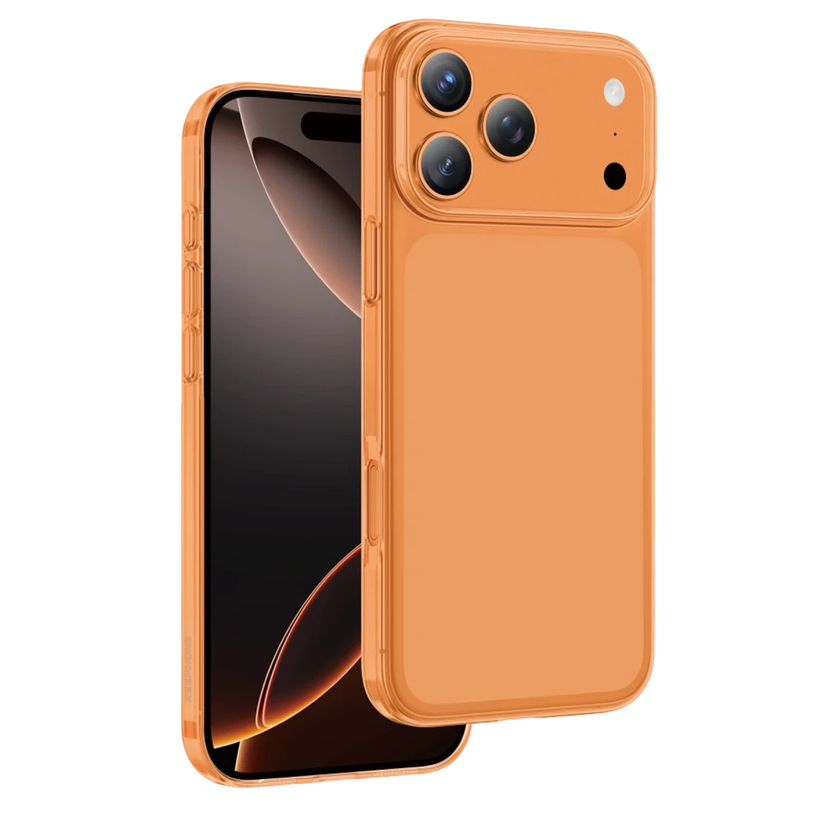 Keephone Apple iPhone 17 Pro X-Crystal Slim Kılıf - Turuncu