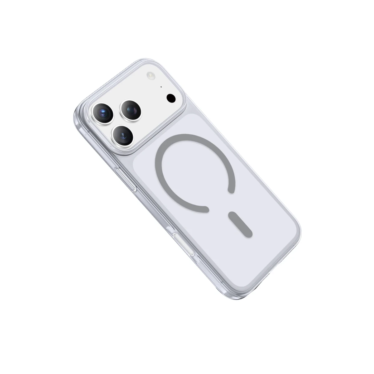 Keephone Apple iPhone 17 Pro X-Crystal Slim Magsafe Kılıf - Natural Grey
