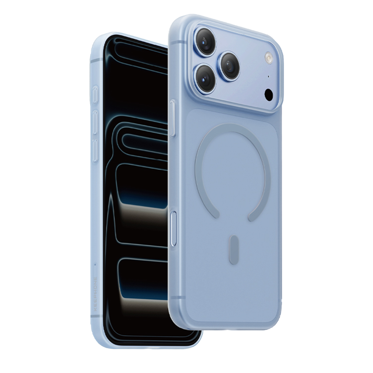 Keephone Apple iPhone 18 Pro AirSkin Pro Magsafe Kılıf - Açık Mavi