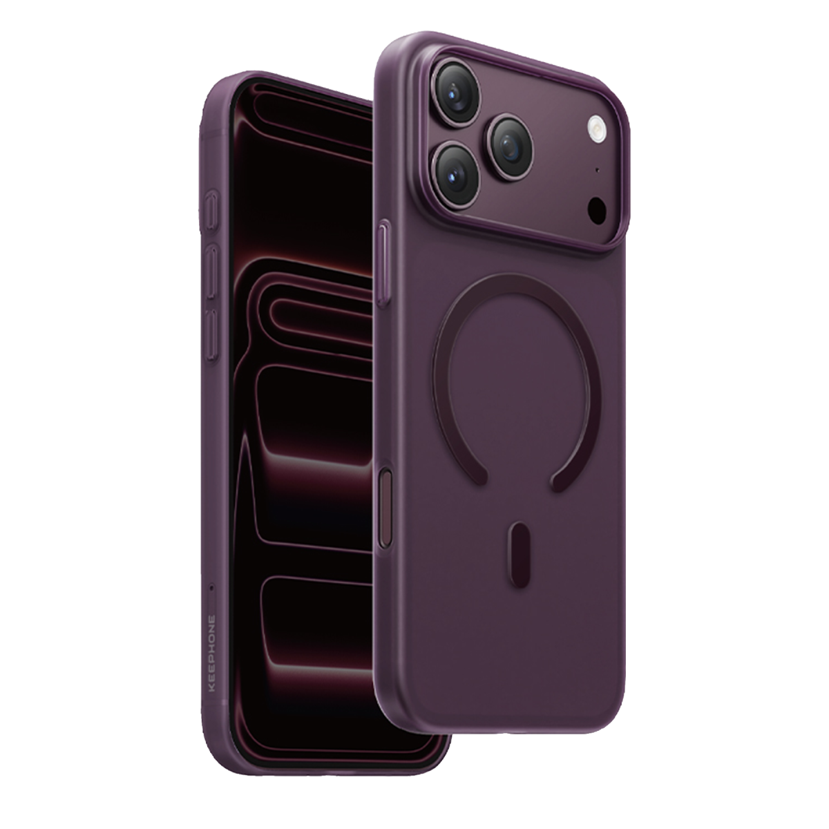 Keephone Apple iPhone 18 Pro AirSkin Pro Magsafe Kılıf - Bordo