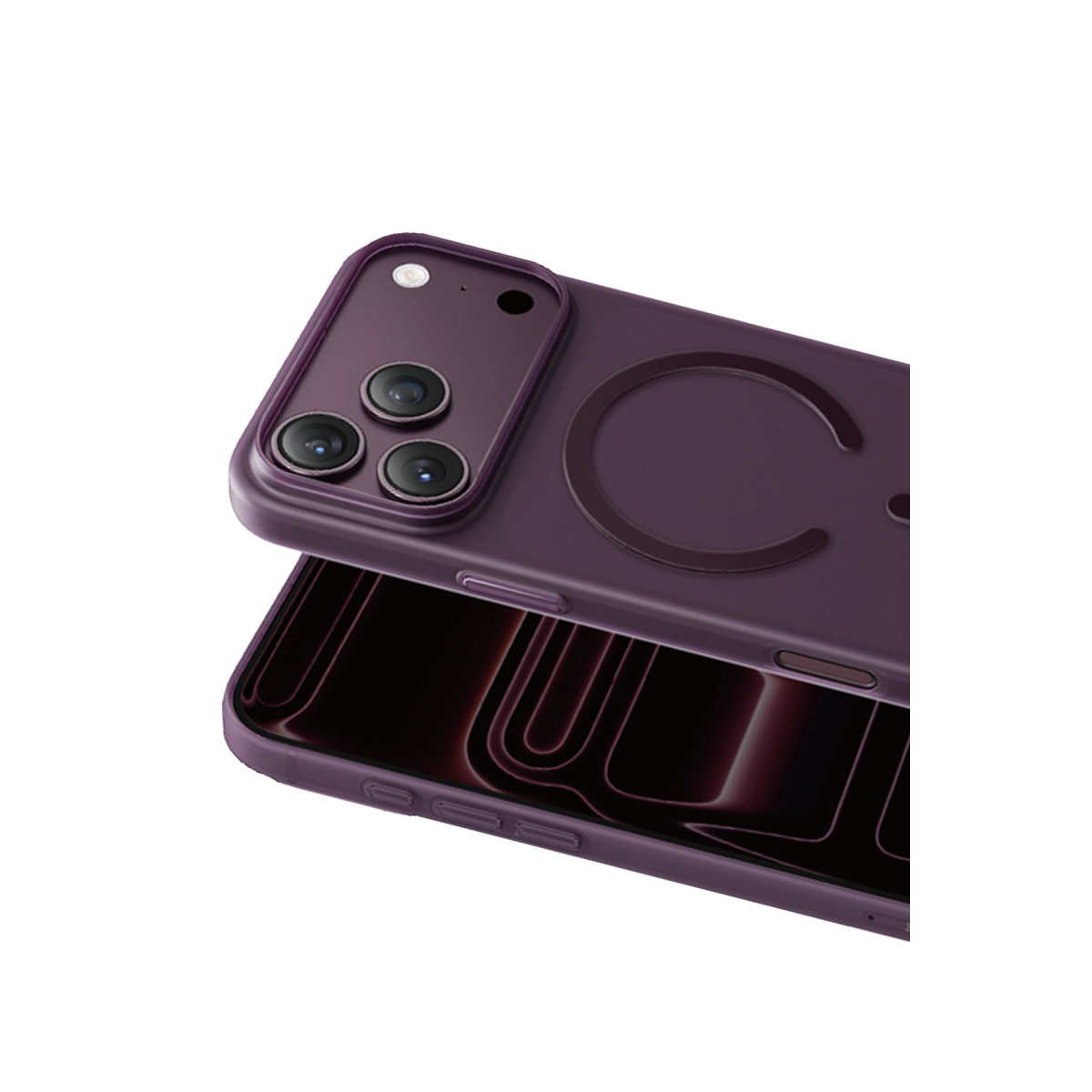 Keephone Apple iPhone 18 Pro AirSkin Pro Magsafe Kılıf - Bordo