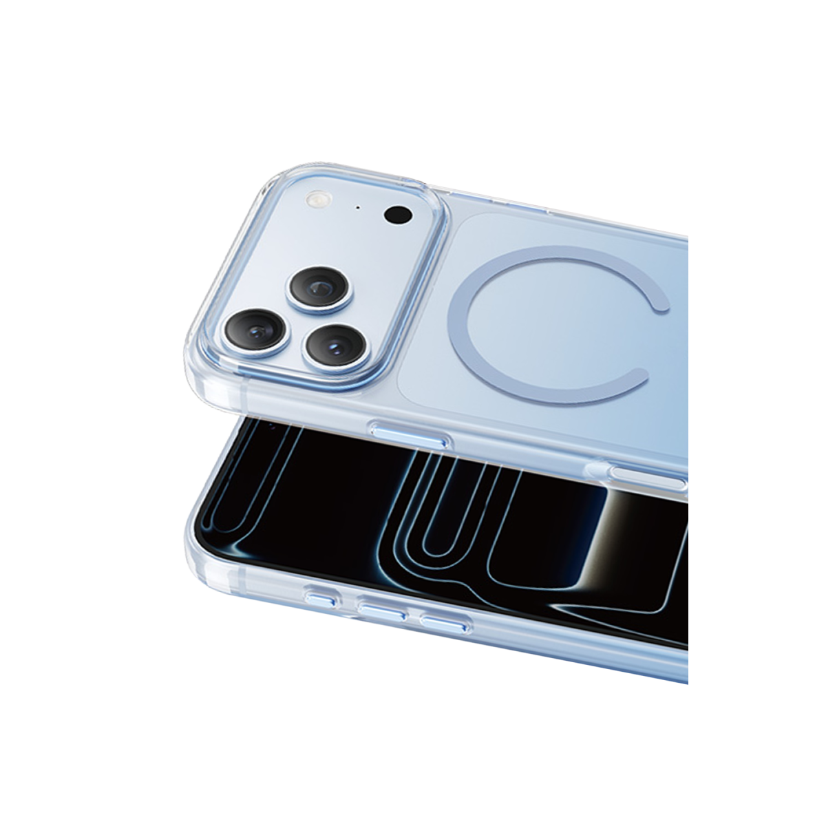Keephone Apple iPhone 18 Pro Aurora Pro Magsafe Kılıf - Açık Mavi
