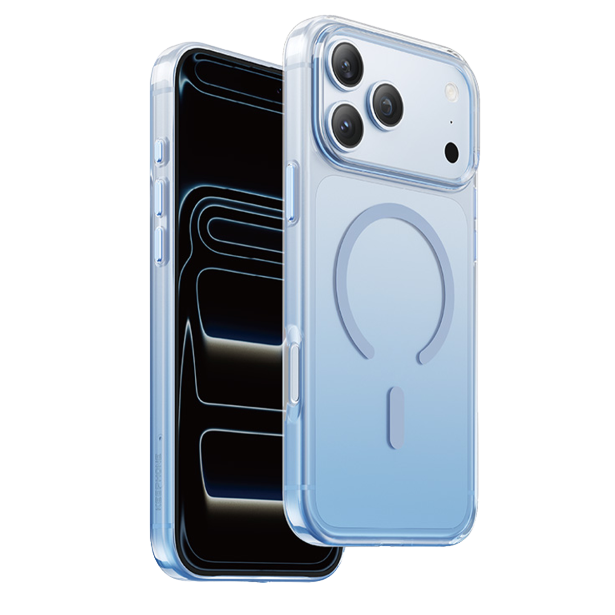 Keephone Apple iPhone 18 Pro Aurora Pro Magsafe Kılıf - Açık Mavi