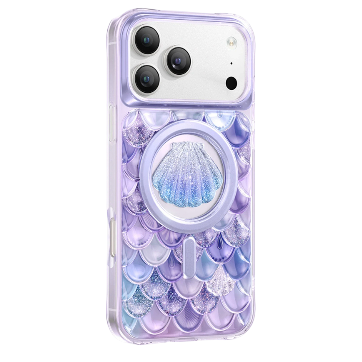 Keephone Apple iPhone 18 Pro Iceland Simli Magsafe Kapak - Mor