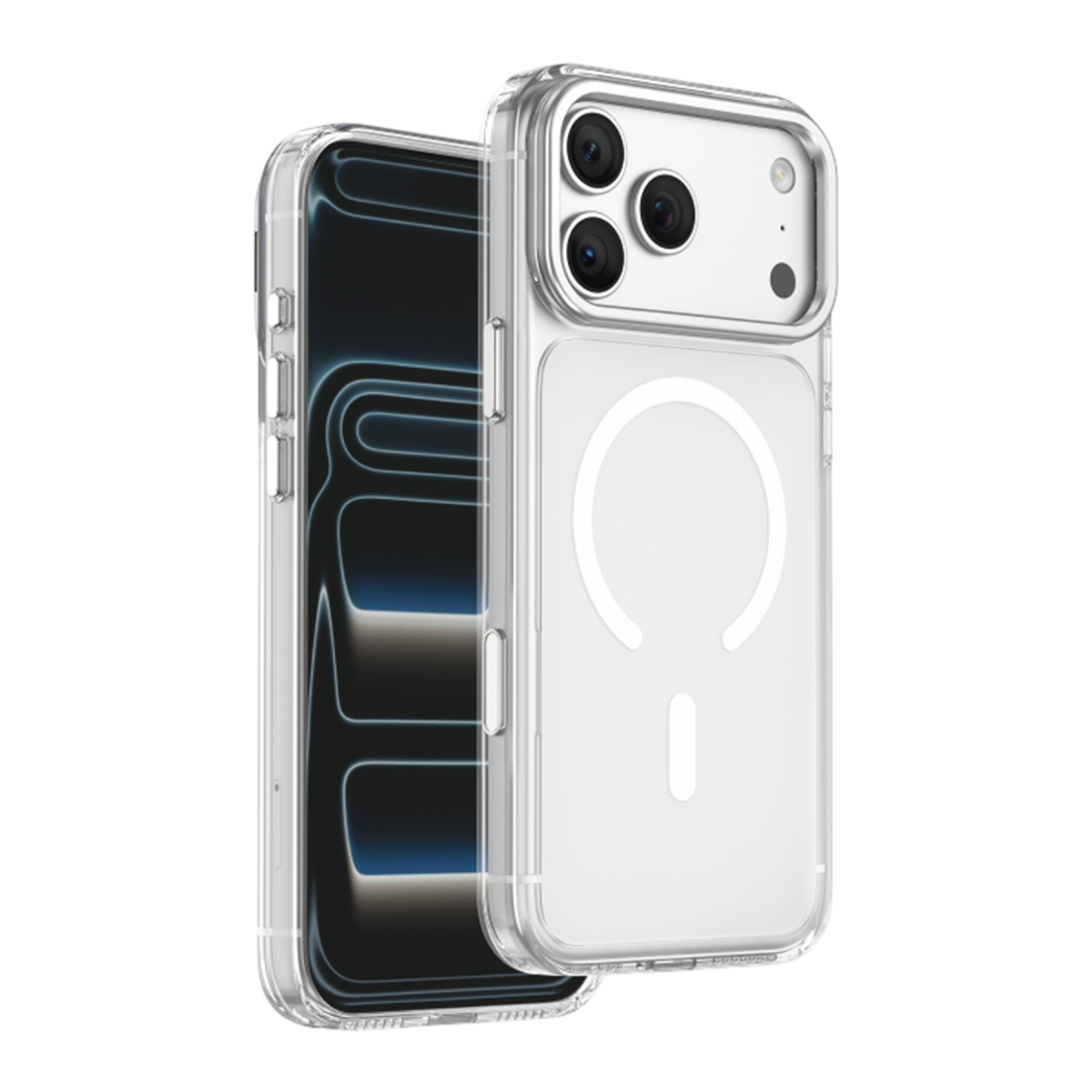 Keephone Apple iPhone 18 Pro Magicam Standlı Magsafe Kapak - Şeffaf
