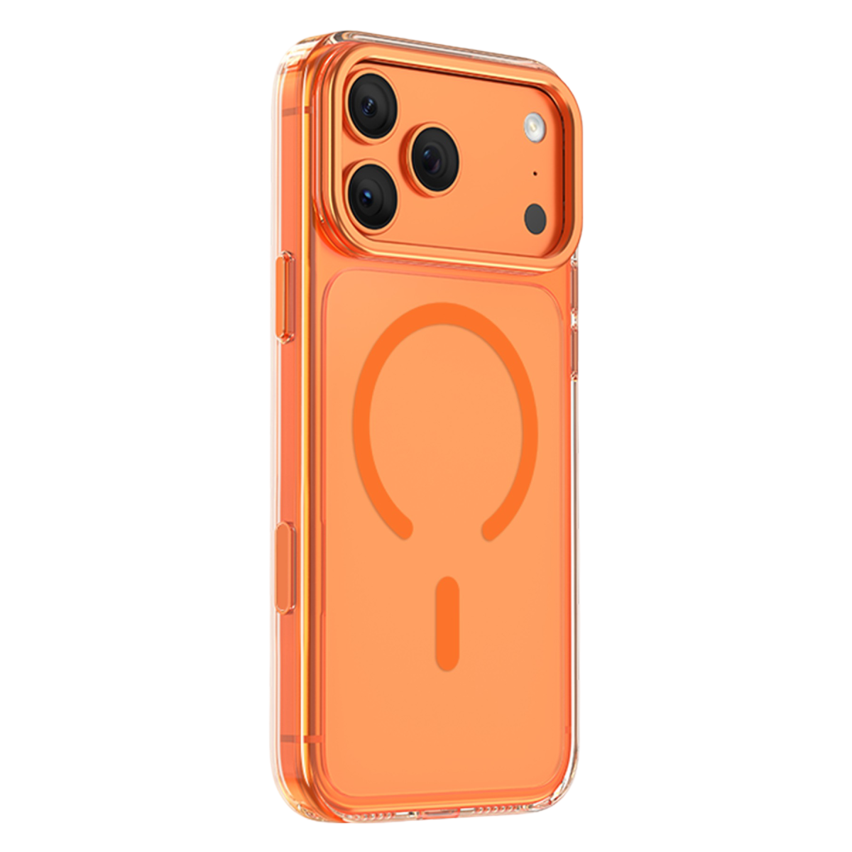 Keephone Apple iPhone 18 Pro Magicam Standlı Magsafe Kapak - Turuncu