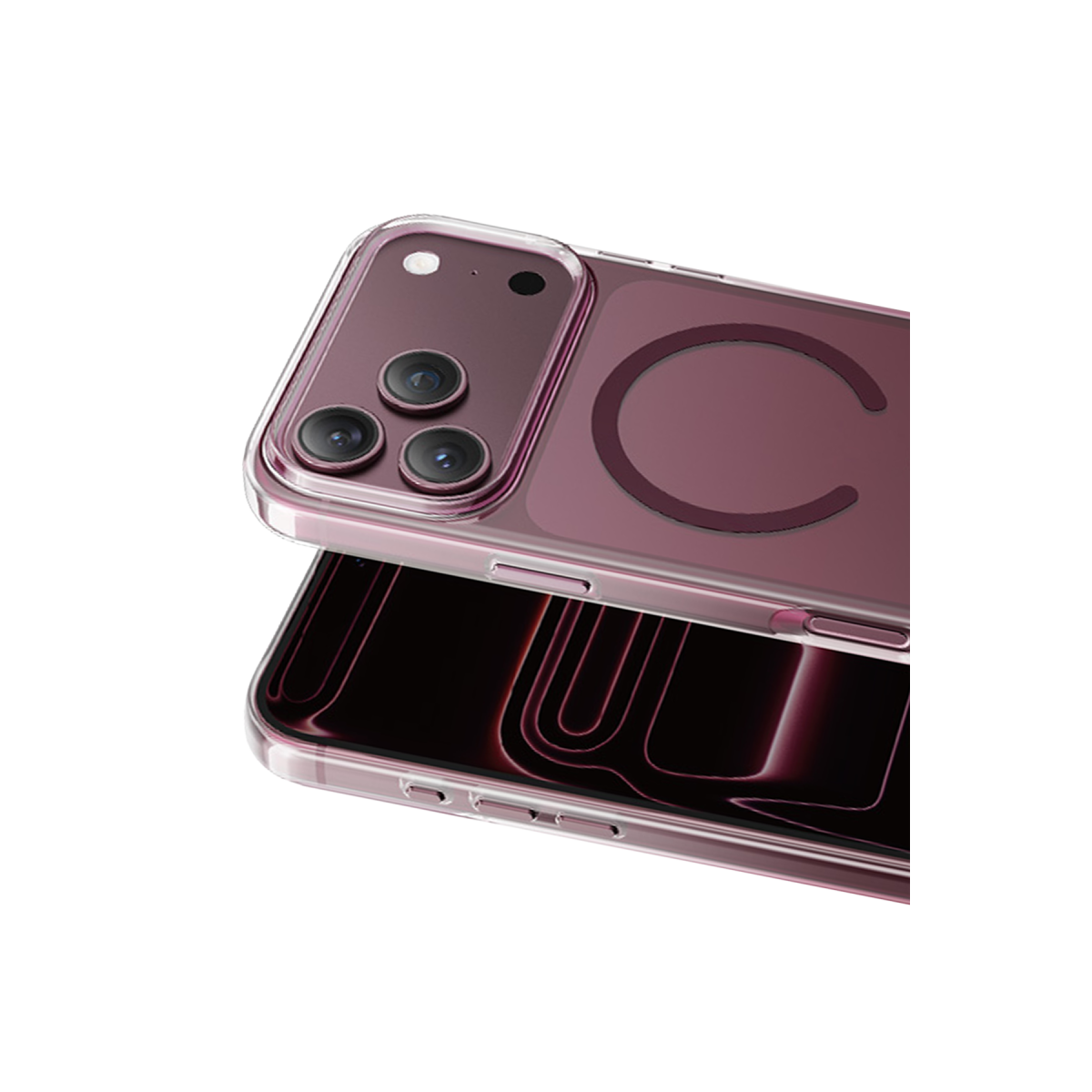 Keephone Apple iPhone 18 Pro Max Aurora Pro Magsafe Kılıf - Bordo