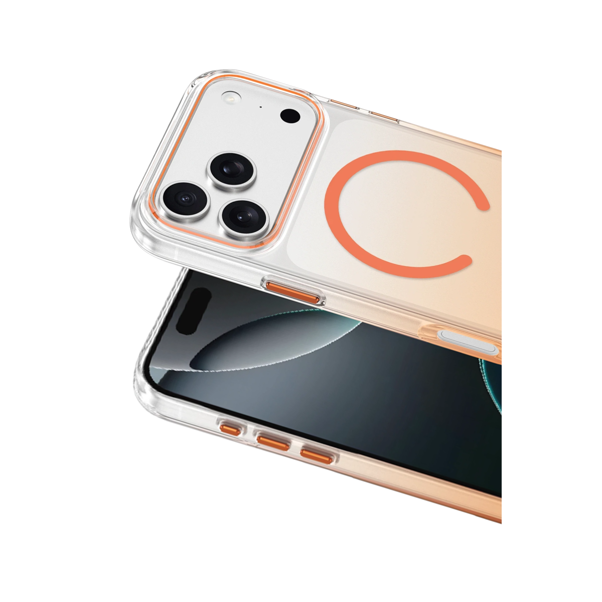 Keephone Apple iPhone 18 Pro Max Aurora Pro Magsafe Kılıf - Turuncu