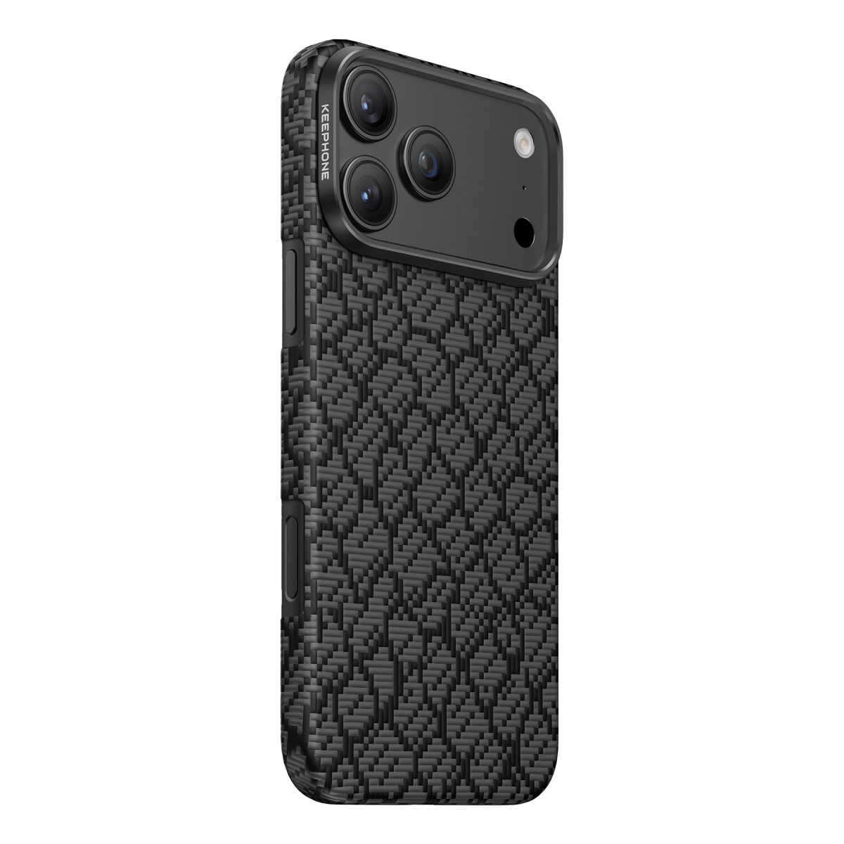 Keephone Apple iPhone 18 Pro Max Drakon Aramid Magsafe Kapak - Siyah