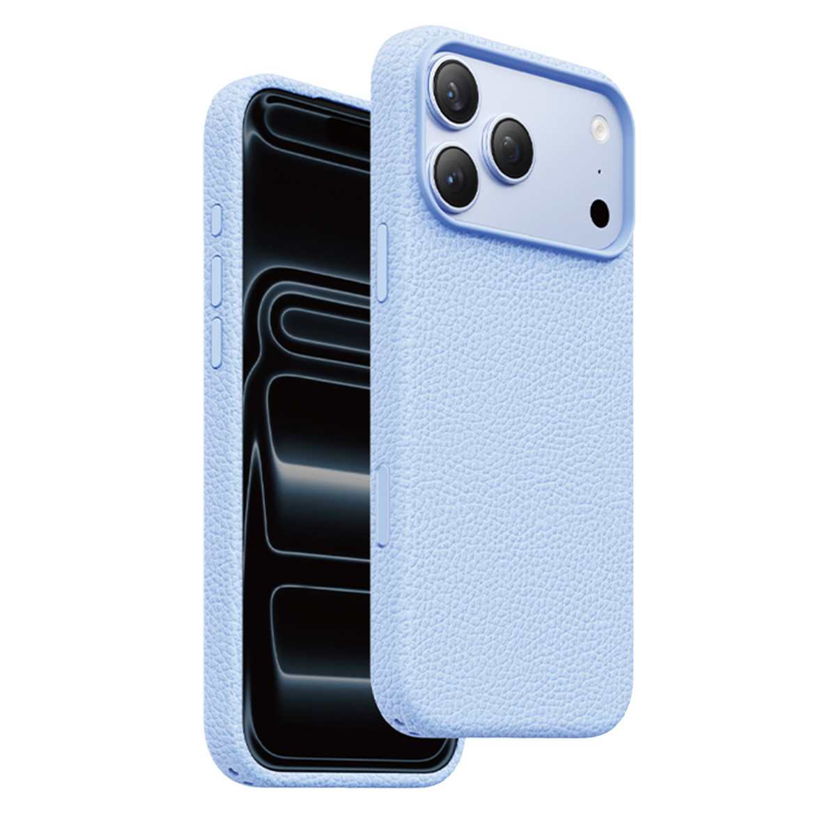 Keephone Apple iPhone 18 Pro Max Lycucci Deri Manyetik Kapak - Açık Mavi