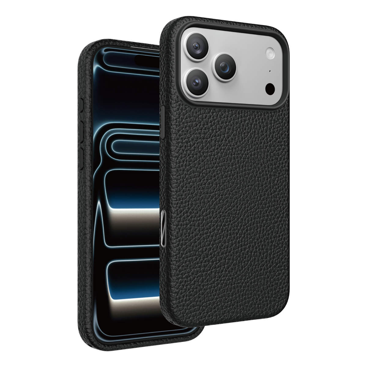 Keephone Apple iPhone 18 Pro Max Lycucci Deri Manyetik Kapak - Siyah