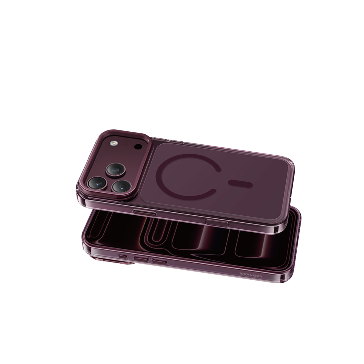 Keephone Apple iPhone 18 Pro Max Magicam Standlı Magsafe Kapak - Bordo