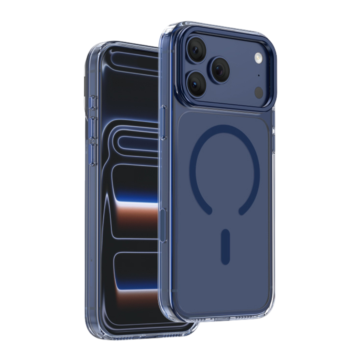 Keephone Apple iPhone 18 Pro Max Magicam Standlı Magsafe Kapak - Lacivert