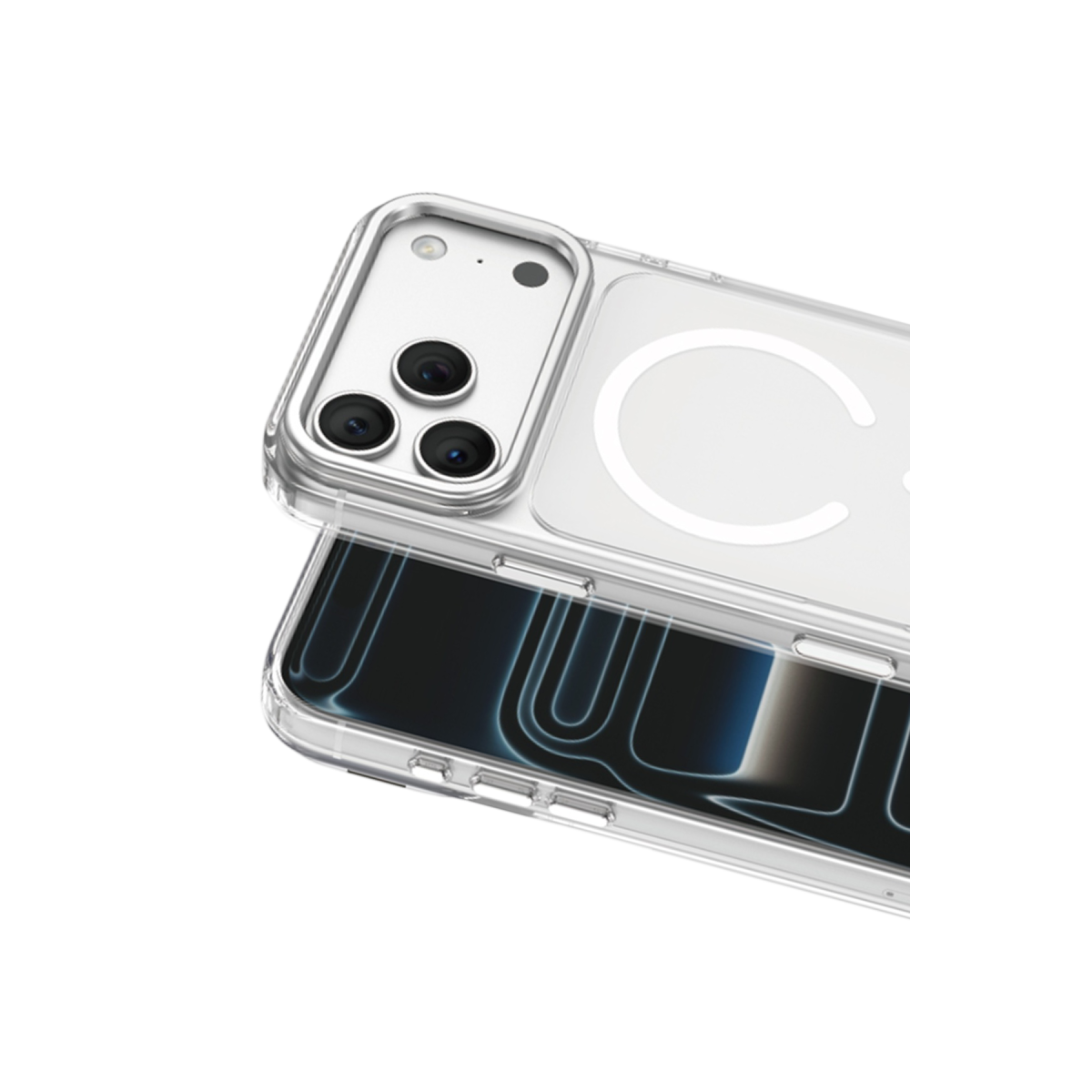 Keephone Apple iPhone 18 Pro Max Magicam Standlı Magsafe Kapak - Şeffaf