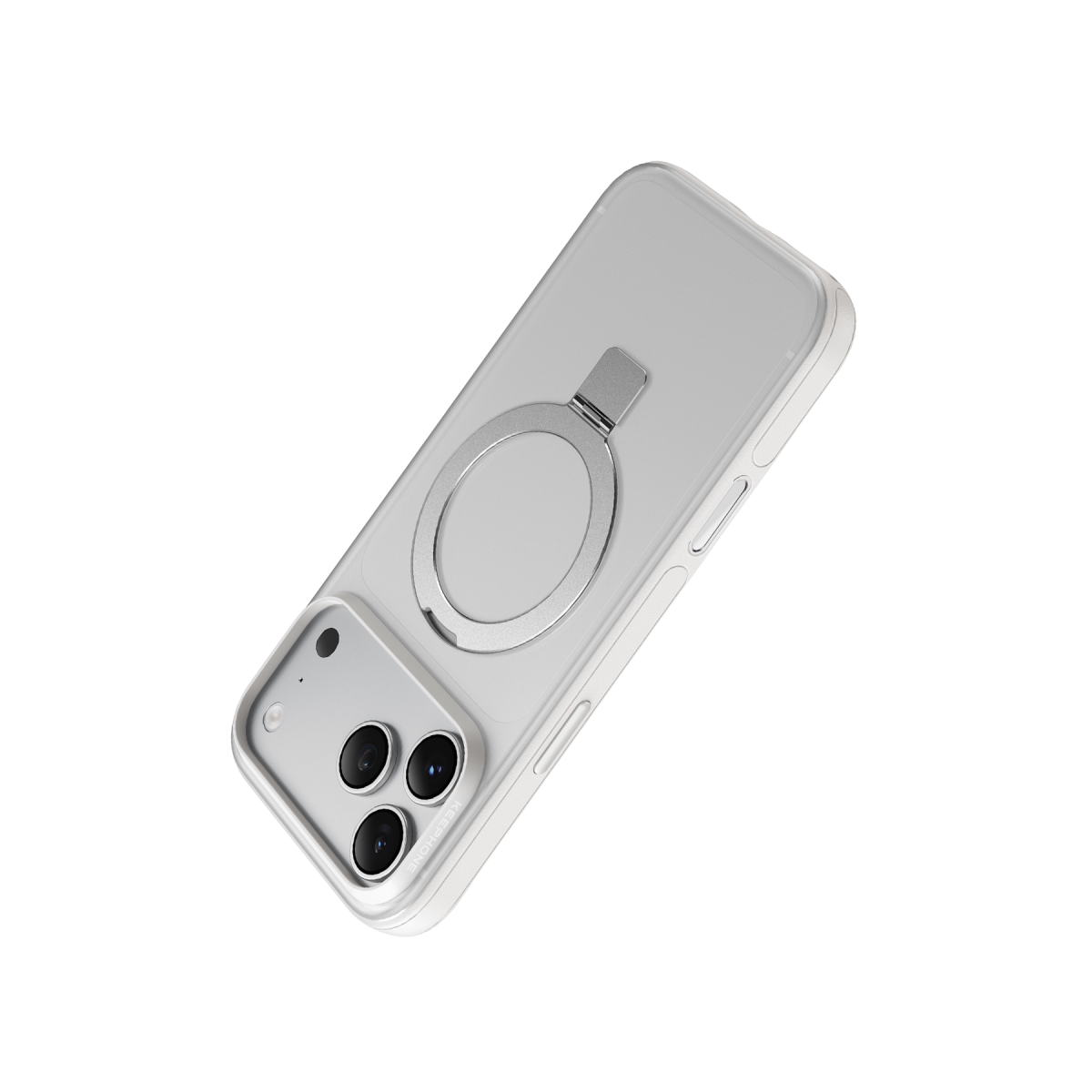 Keephone Apple iPhone 18 Pro Max Magico Standlı Magsafe Kapak - Beyaz