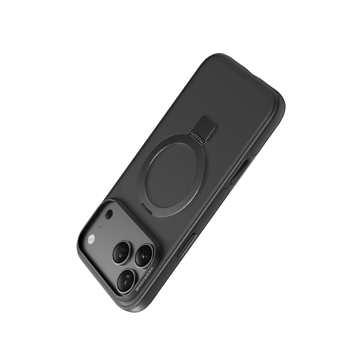 Keephone Apple iPhone 18 Pro Max Magico Standlı Magsafe Kapak - Siyah