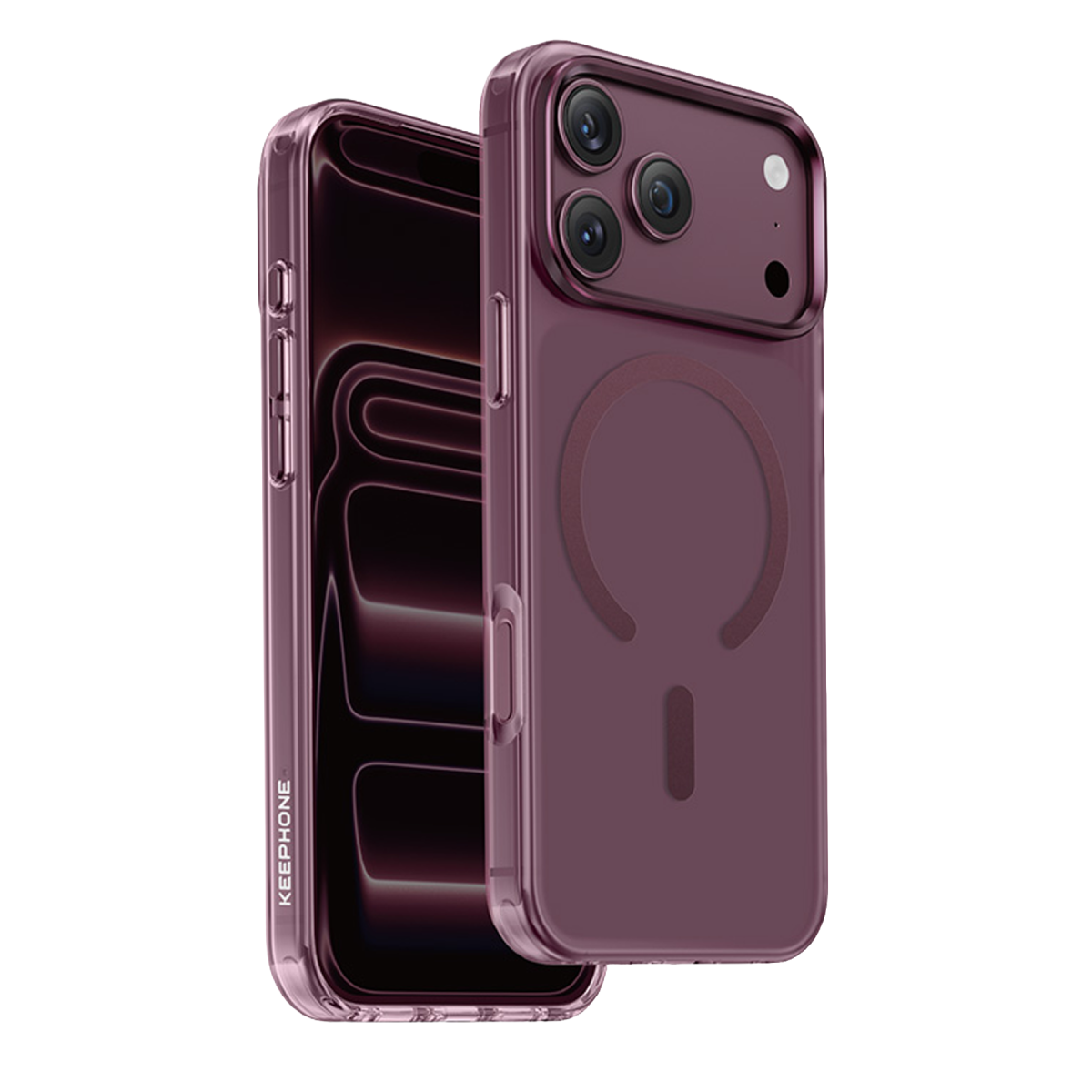 Keephone Apple iPhone 18 Pro Max Mococo Magsafe Kapak - Bordo