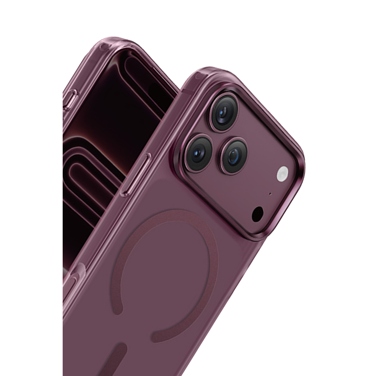 Keephone Apple iPhone 18 Pro Max Mococo Magsafe Kapak - Bordo