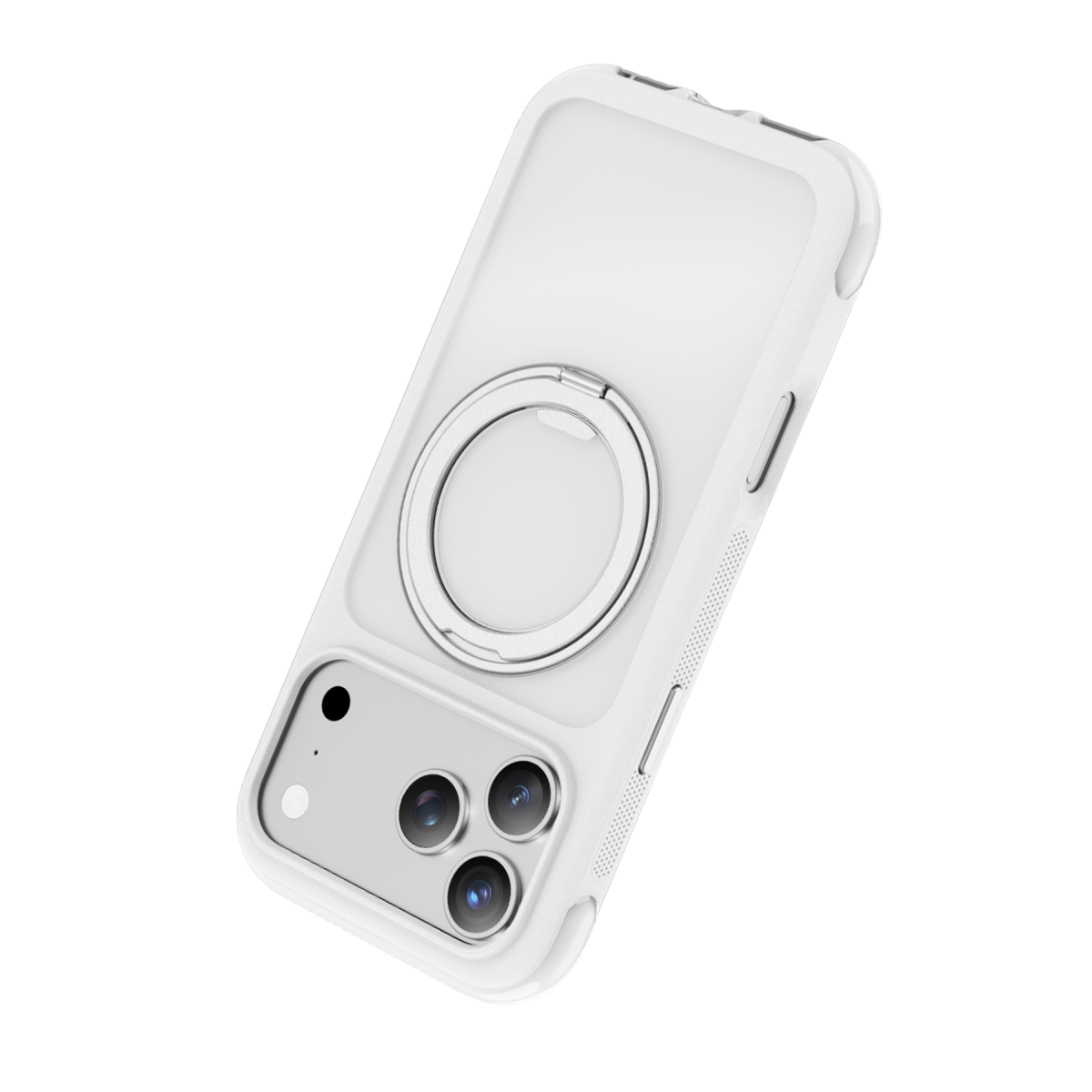 Keephone Apple iPhone 18 Pro Max Monica Airbag Pro Stantlı Magsafe Kapak - Beyaz