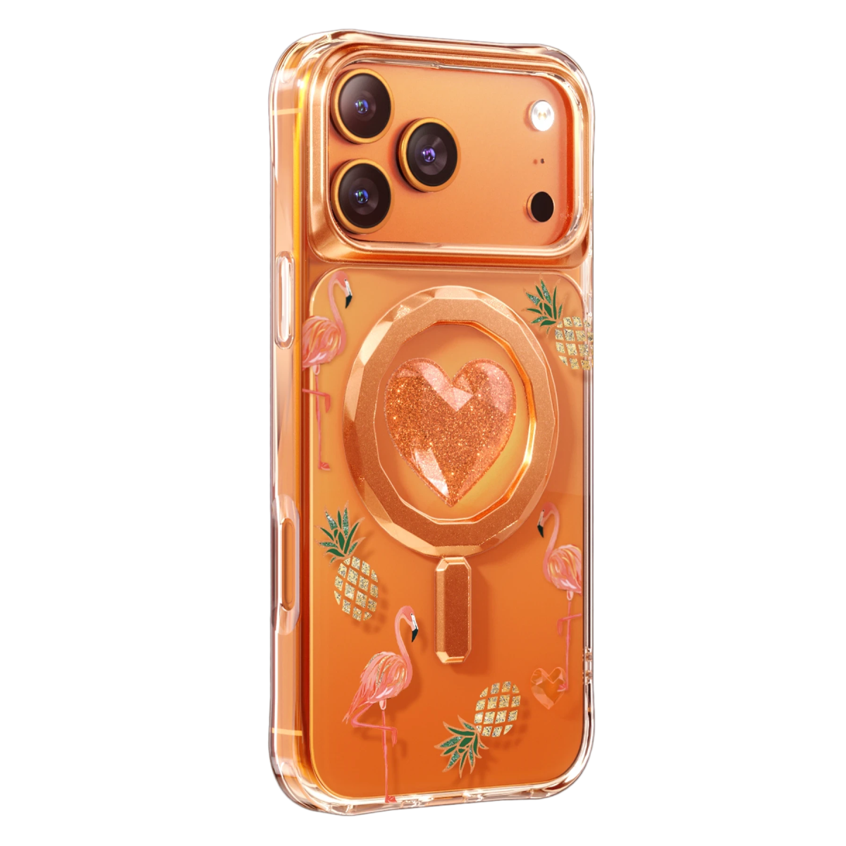 Keephone Apple iPhone 18 Pro Max Peachy Magsafe Kapak - Turuncu