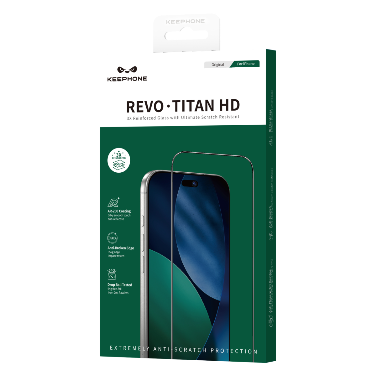 Keephone Apple iPhone 18 Pro Max Revo Titan HD Cam Ekran Koruyucu