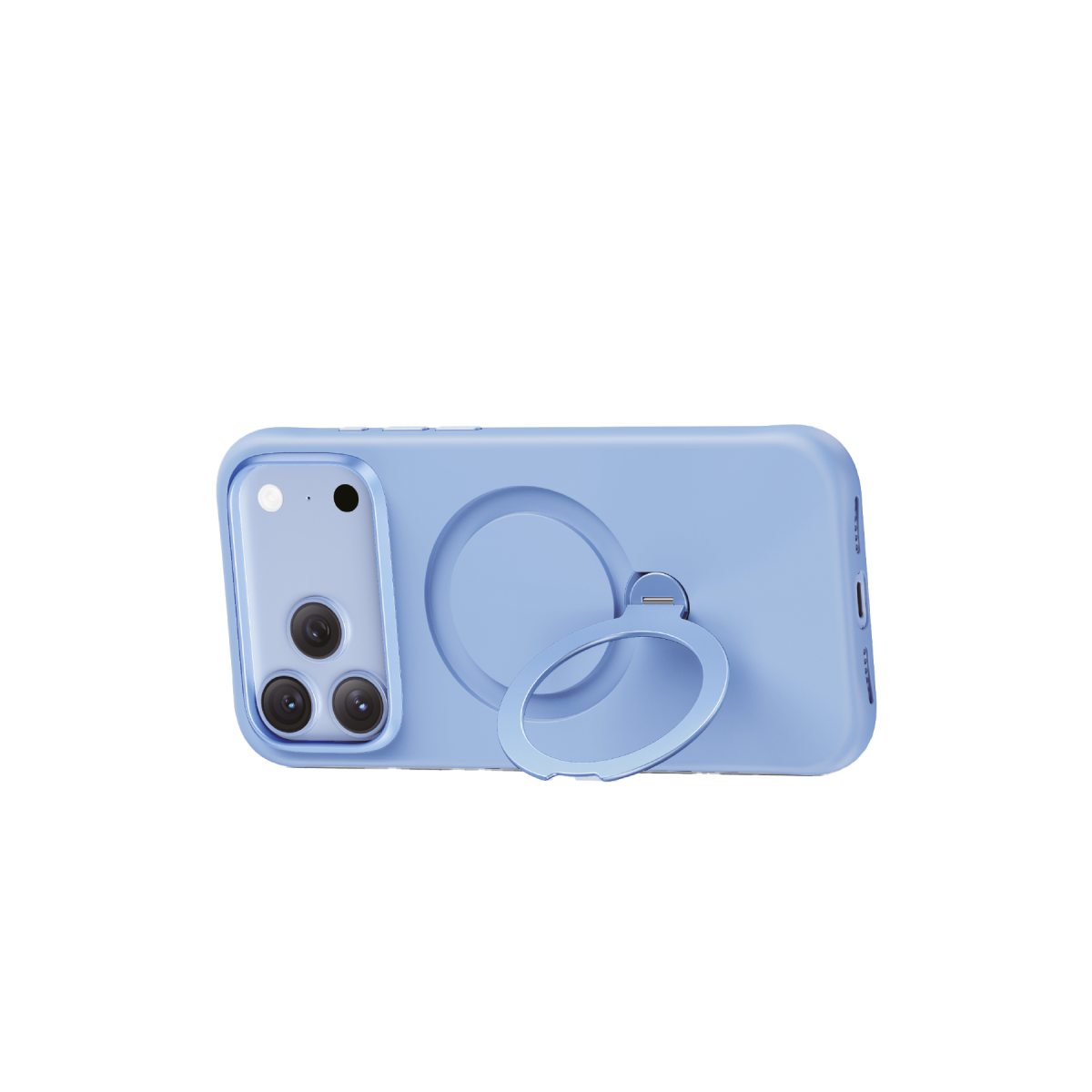 Keephone Apple iPhone 18 Pro Max Rovana Standlı Magsafe Kapak - Açık Mavi