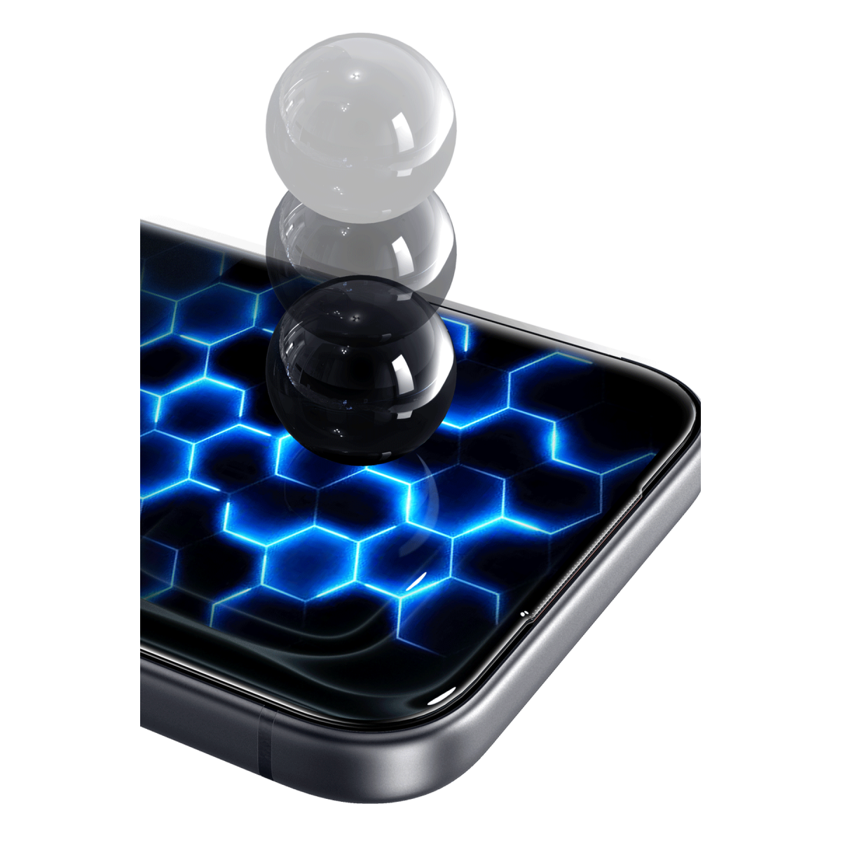 Keephone Apple iPhone 18 Pro Max UltraCurve Extreme Hayalet Cam Ekran Koruyucu - Siyah
