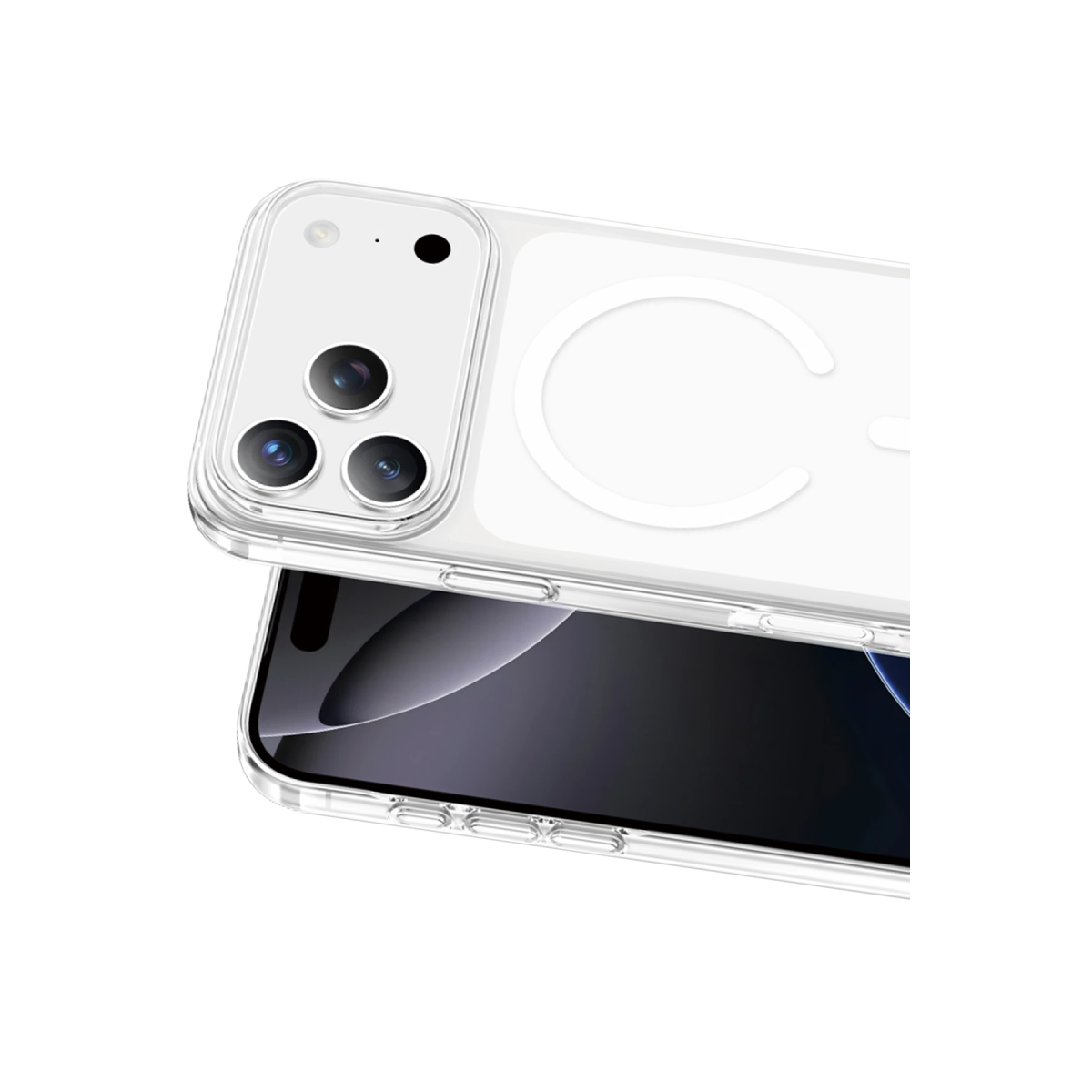 Keephone Apple iPhone 18 Pro Max X-Crystal Slim Magsafe Kılıf - Şeffaf