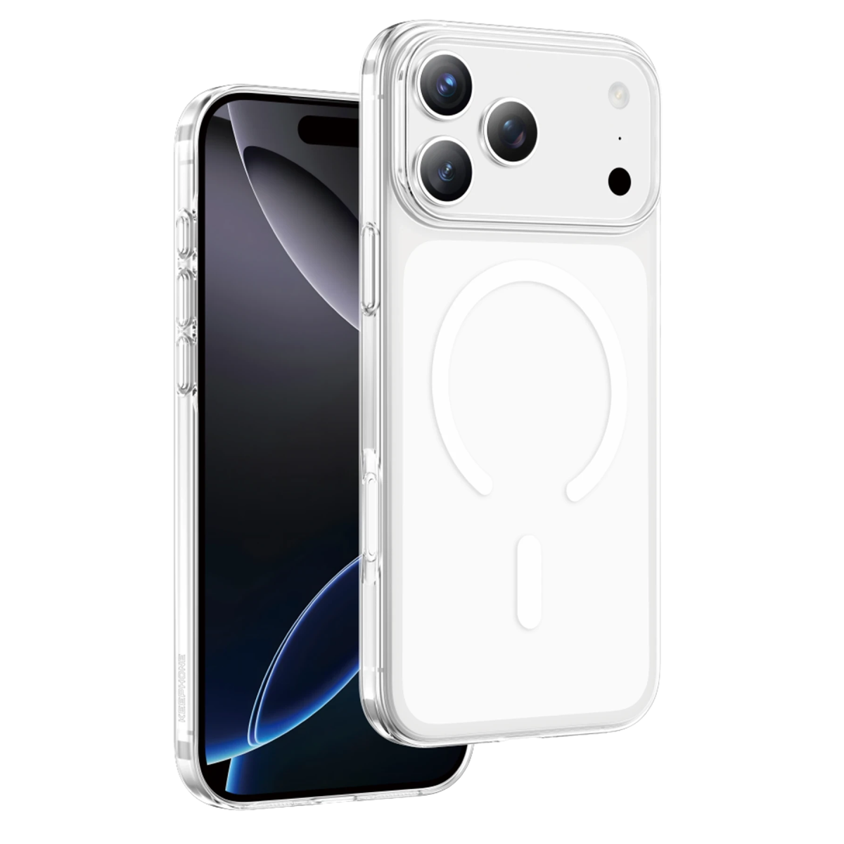 Keephone Apple iPhone 18 Pro Max X-Crystal Slim Magsafe Kılıf - Şeffaf