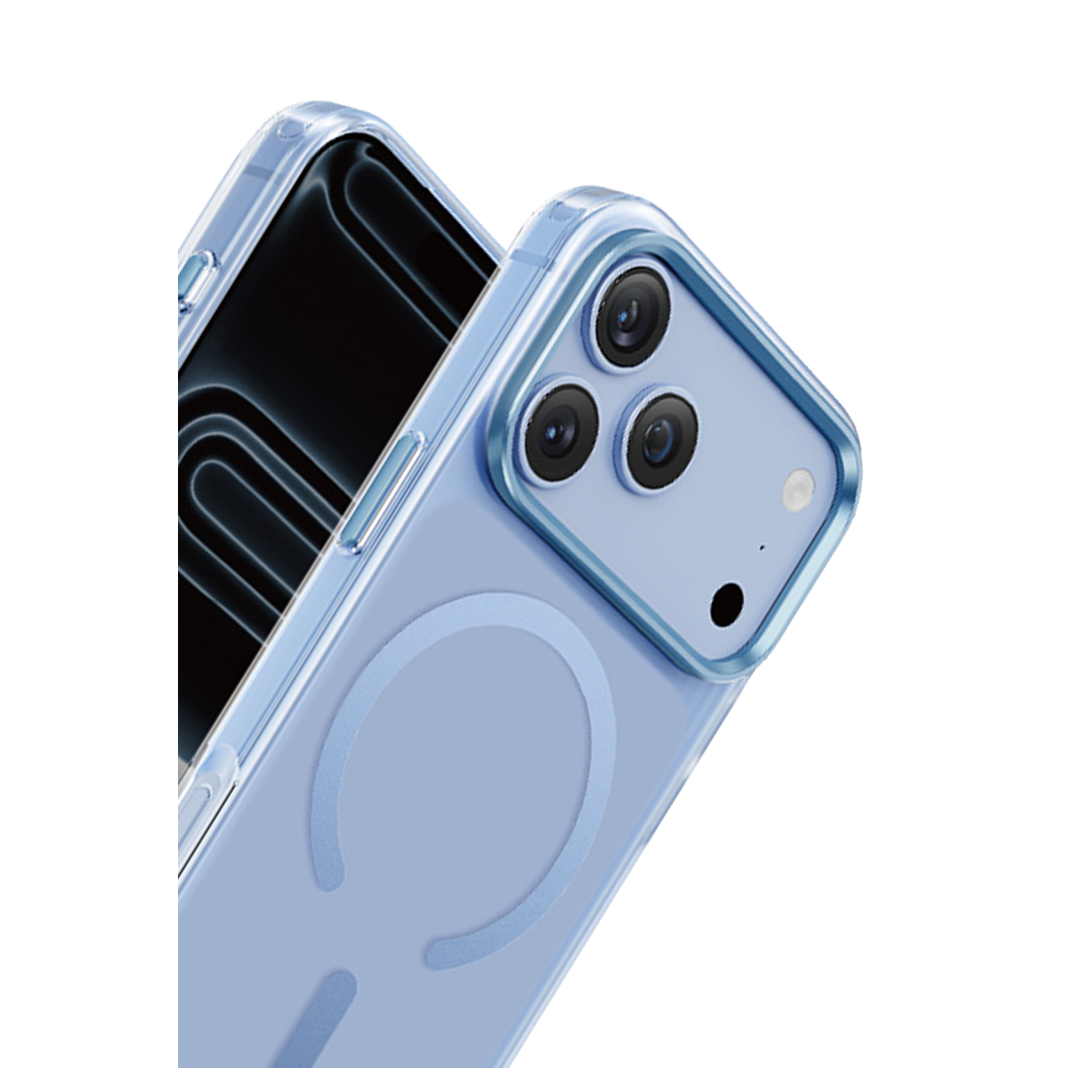 Keephone Apple iPhone 18 Pro Mococo Magsafe Kapak - Açık Mavi