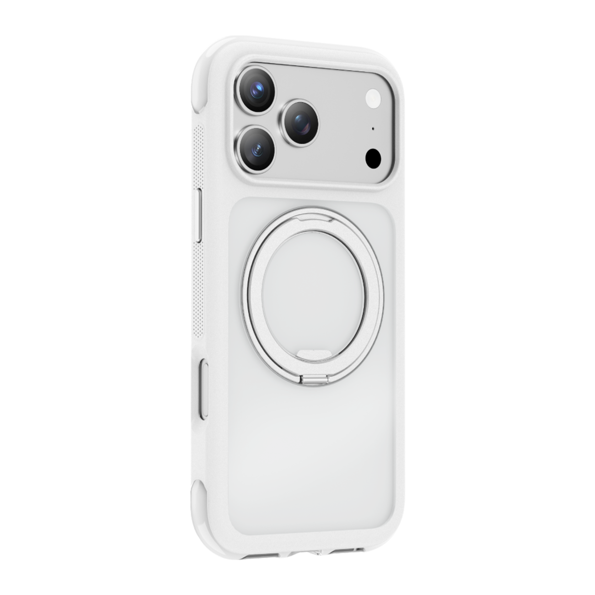 Keephone Apple iPhone 18 Pro Monica Airbag Pro Stantlı Magsafe Kapak - Beyaz