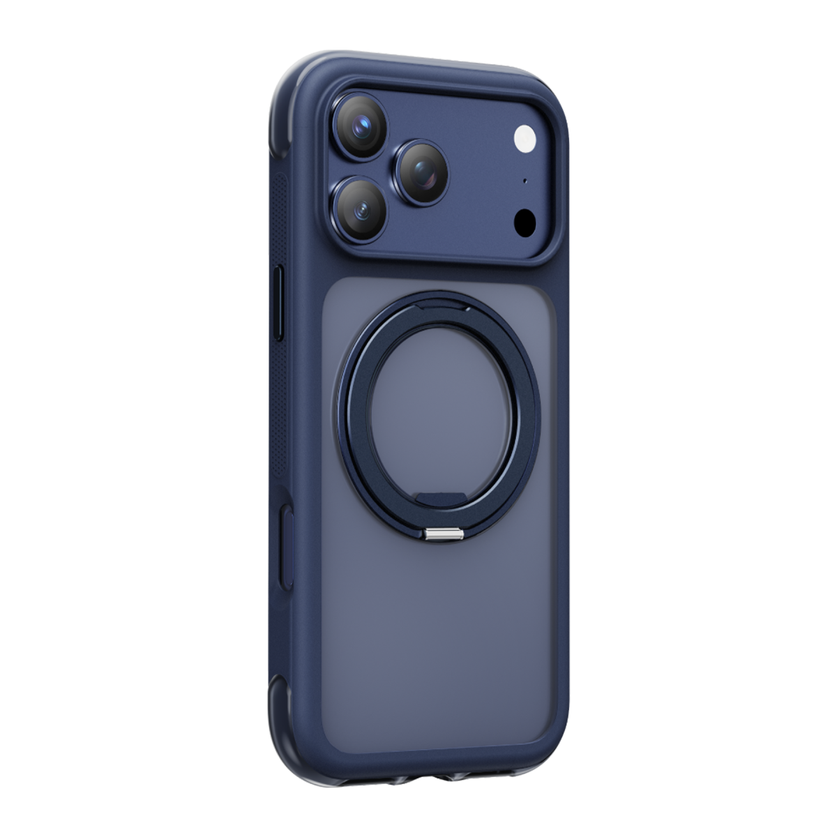 Keephone Apple iPhone 18 Pro Monica Airbag Pro Stantlı Magsafe Kapak - Lacivert