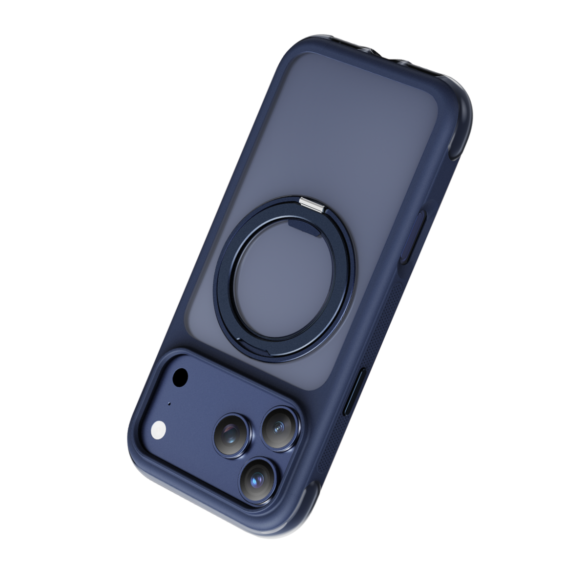 Keephone Apple iPhone 18 Pro Monica Airbag Pro Stantlı Magsafe Kapak - Lacivert