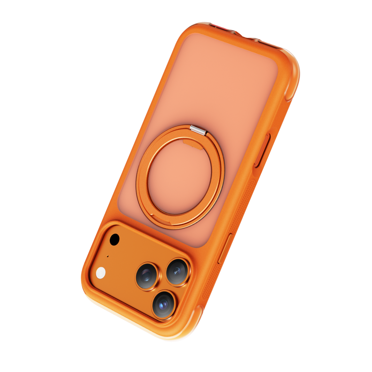 Keephone Apple iPhone 18 Pro Monica Airbag Pro Stantlı Magsafe Kapak - Turuncu