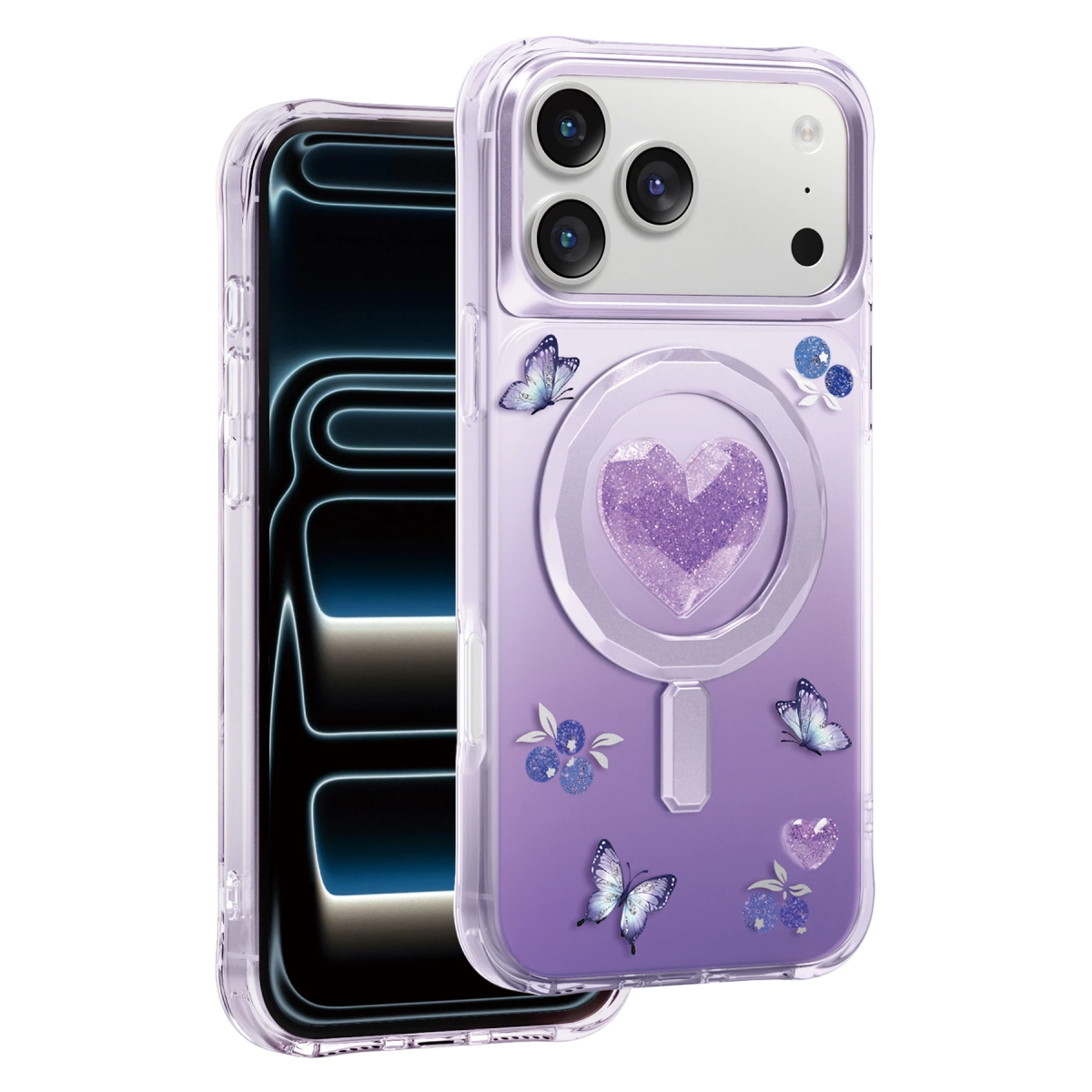 Keephone Apple iPhone 18 Pro Peachy Magsafe Kapak - Mor