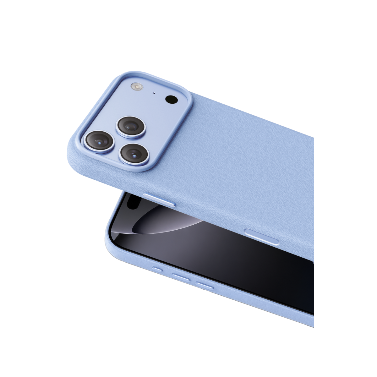 Keephone Apple iPhone 18 Pro Peekaboo Magsafe Kapak - Açık Mavi