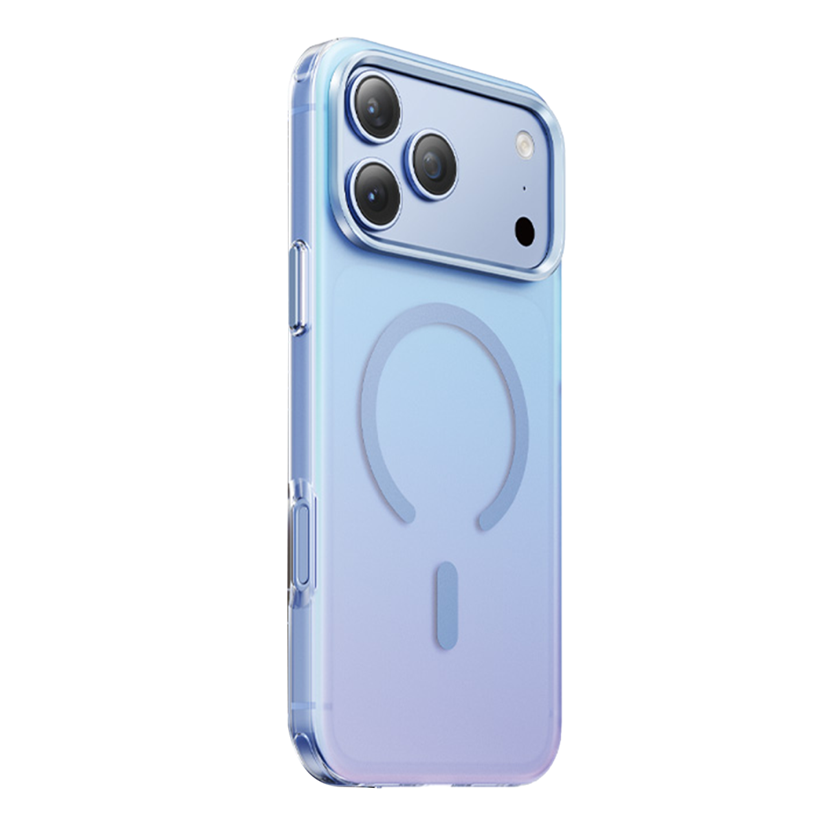 Keephone Apple iPhone 18 Pro Rainbow Magsafe Kapak - Açık Mavi