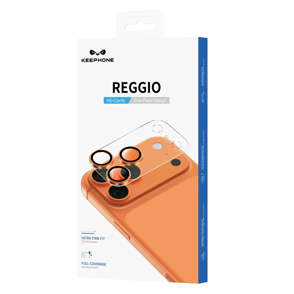 Keephone Apple iPhone 18 Pro Reggio Kamera Lens - Açık Mavi