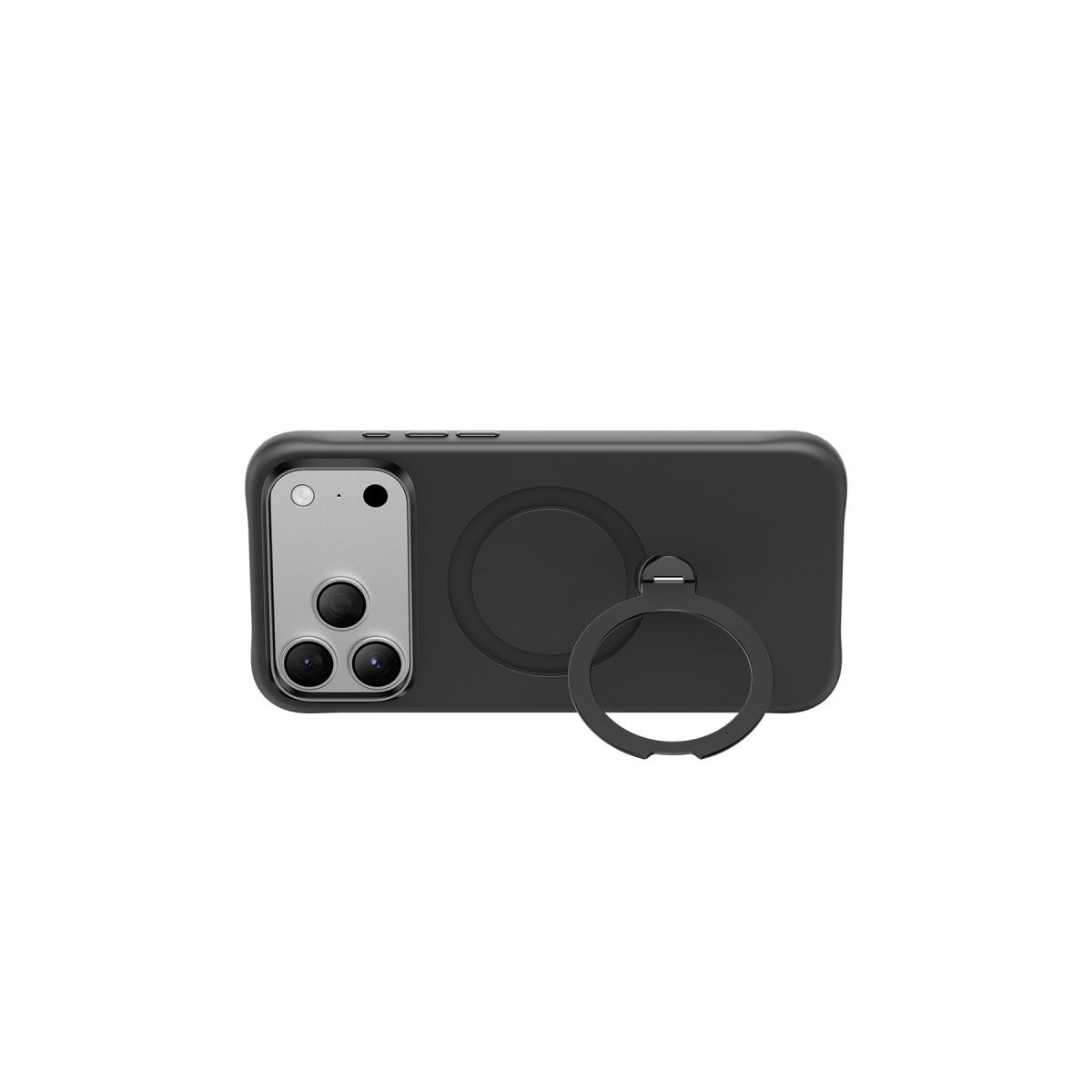 Keephone Apple iPhone 18 Pro Rovana Standlı Magsafe Kapak - Siyah