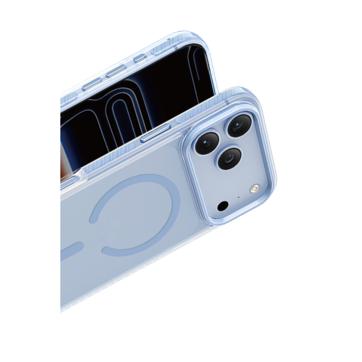 Keephone Apple iPhone 18 Pro Shockstar Magsafe Kapak - Açık Mavi