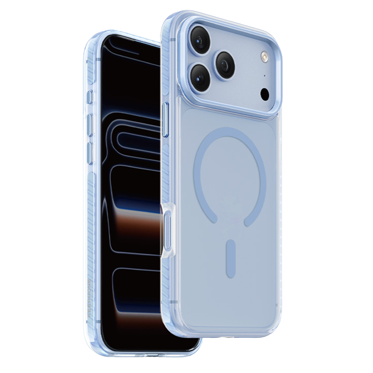 Keephone Apple iPhone 18 Pro Shockstar Magsafe Kapak - Açık Mavi