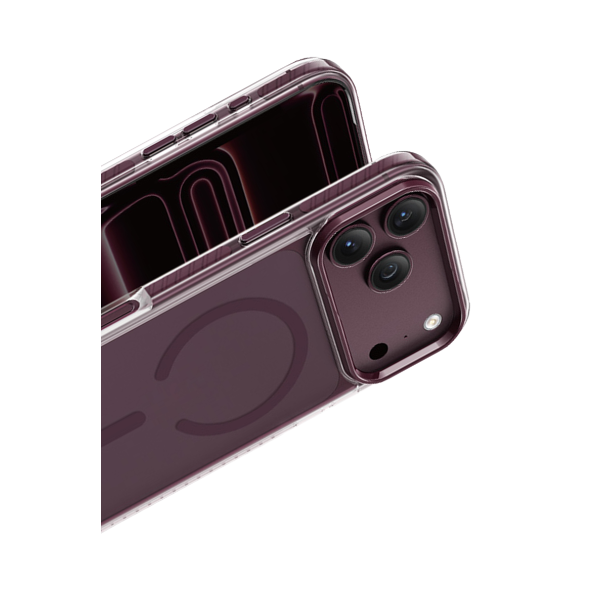 Keephone Apple iPhone 18 Pro Shockstar Magsafe Kapak - Bordo